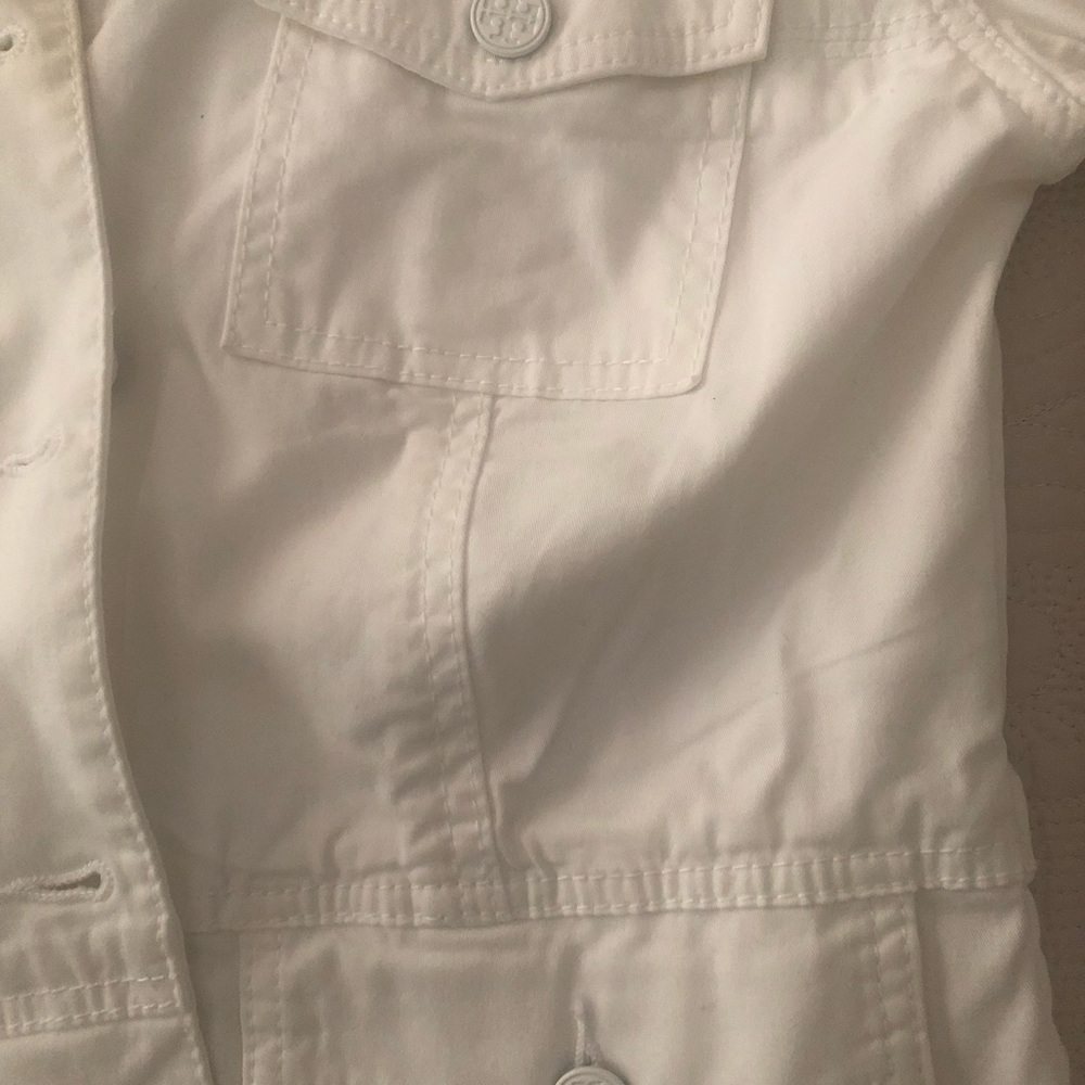 Tory Burch White Denim Jacket - Picture 4 of 7